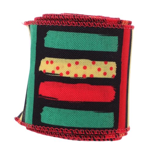 Cabilock Juneteenth Dekorationsband Bunten Farben Breit Yards für Party Geschenkverpackung und Diy Bastelprojekte für Monatsfeiern und Kulturelle Anlässe von Cabilock