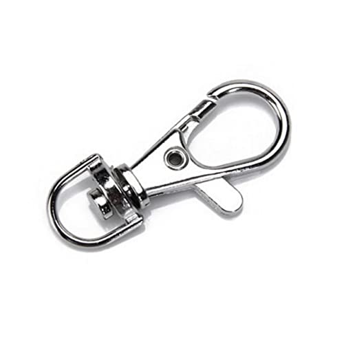 Cabilock Karabinerhaken aus Metall, Schlüsselanhänger, 36 mm, silberfarben, leicht zu öffnen/zu schließen, für Schlüsselanhänger, Bastelprojekte, 5 Stück Cabilock Karabinerhaken aus Metall, Schlüsselanhänger, 36 mm, silberfarben, leicht zu öffnen/zu schließen, für Schlüsselanhänger, Bastelprojekte, 5 Stück von Cabilock