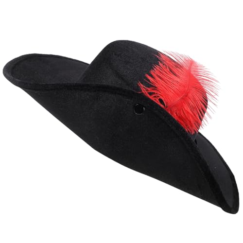 Cabilock Karneval Federhut und Cosplay Partyhut Leichtes Kostüm Accessoire für Kostümpartys Bühnenauftritte und Dekoration Cabilock Karneval Federhut und Cosplay Partyhut Leichtes Kostüm Accessoire für Kostümpartys Bühnenauftritte und Dekoration von Cabilock