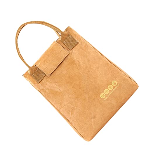 Cabilock Kasten Bang Papiertüte Eisbeutel Studenten-lunchpaket Isolierte Mittagstasche Bento-papiertüte Büro-bento-tasche Spezielles Kraftpapier Kind Literatur Und Kunst Warmer Reis von Cabilock