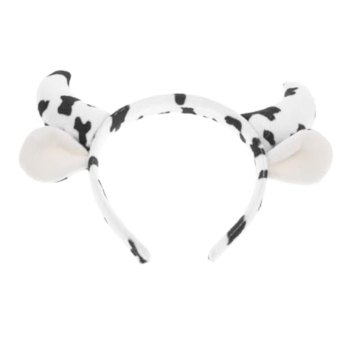 Cabilock Kawaii Haarreif mit Weichen Kuhhörnern Bequemes Elastisches Stirnband für Tierohren Fans Niedliches Kuhmotiv Haarschmuck für Karneval Cosplay und Alltag von Cabilock