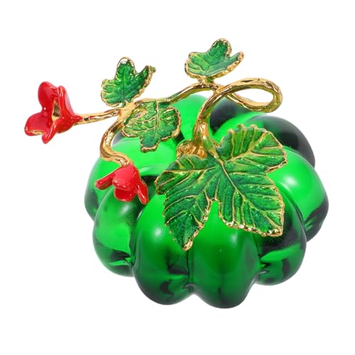 Cabilock Kleiner Glaskürbis Für Herbstdeko Kürbisornament Zum Dekorieren Kleine Dekokürbisse Für Thanksgiving Und Halloween Innenbereich Wohnzimmer Essbereich von Cabilock