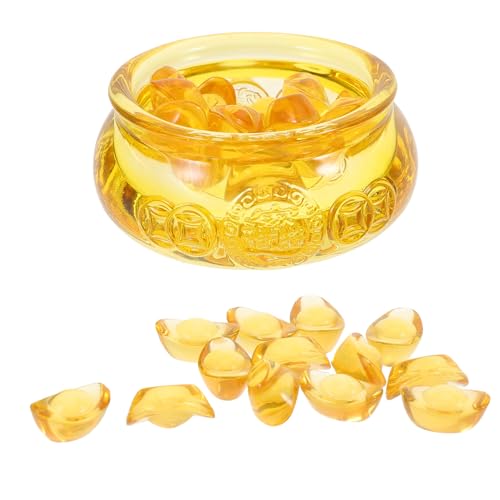 Cabilock Kleines Chinesisches Schatzbecken Dekoration Teiliges mit Kristall Ingots für Tisch und Bürodekoration Kreative Glücksschale für Zuhause und Geschenkideen Cabilock Kleines Chinesisches Schatzbecken Dekoration Teiliges mit Kristall Ingots für Tisch und Bürodekoration Kreative Glücksschale für Zuhause und Geschenkideen von Cabilock