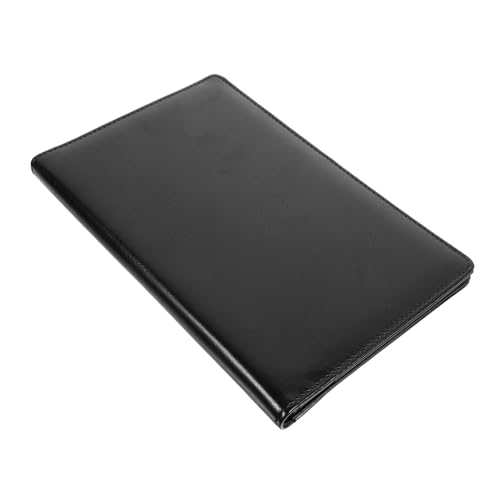 Cabilock Kleines PU Klemmbrett mit Magnetverschluss Stabiles Dokumenten und Rechnungsboard Vielseitig für Restaurant Hotel Büro Clipboard und Schreibunterlage in Schwarz von Cabilock