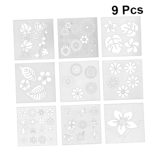 Cabilock Kreative Teiliges Blumen Schablonen für Kuchen und Kekse DIY Backform aus Weißem Vielseitig Einsetzbar für Essbare Tortendeko für Party und Heimküche von Cabilock