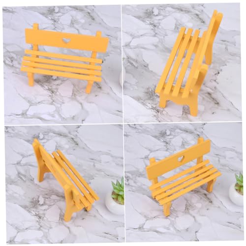 Cabilock Kreatives Holzstuhl Dekoornament Künstlerische Figur für Wohnzimmer und Schlafzimmer Handgefertigte Holzfigur Gelb Heimdekoration Süße Figur Cabilock Kreatives Holzstuhl Dekoornament Künstlerische Figur für Wohnzimmer und Schlafzimmer Handgefertigte Holzfigur Gelb Heimdekoration Süße Figur von Cabilock