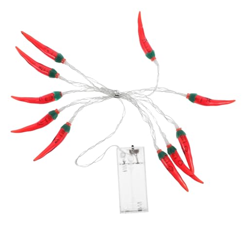 Cabilock LED Lichterkette Rot Chili Batteriebetrieben Wetterfest Vielseitig für Camping Festival Indoor und Outdoor Einfache Installation Dekorative Beleuchtung Cabilock LED Lichterkette Rot Chili Batteriebetrieben Wetterfest Vielseitig für Camping Festival Indoor und Outdoor Einfache Installation Dekorative Beleuchtung von Cabilock