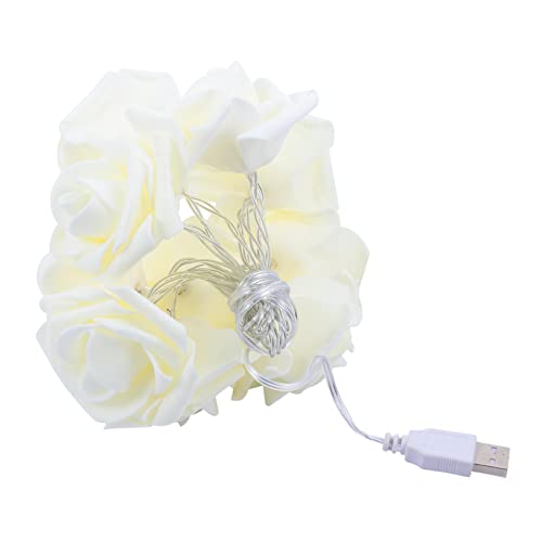 Cabilock LED Rosen Lichterkette 1,5m USB Betrieben für Schlafzimmer Party Outdoor Dekorative Stimmungslichter aus Wiederverwendbarem Kunststoff Warmes Licht für Romantische Atmosphäre Cabilock LED Rosen Lichterkette 1,5m USB Betrieben für Schlafzimmer Party Outdoor Dekorative Stimmungslichter aus Wiederverwendbarem Kunststoff Warmes Licht für Romantische Atmosphäre von Cabilock