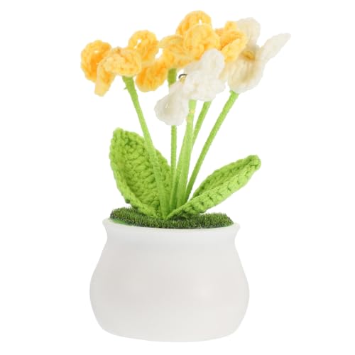 Cabilock Lebensechte Gehäkelte Glockenblumen Deko im Topf Handgefertigte DIY Häkelblumen Tisch und Wohnraumdekoration Geschenkidee für Familie und Freunde Cabilock Lebensechte Gehäkelte Glockenblumen Deko im Topf Handgefertigte DIY Häkelblumen Tisch und Wohnraumdekoration Geschenkidee für Familie und Freunde von Cabilock