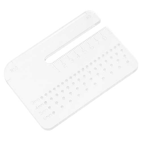 Cabilock Lochplatte aus Leder Gürtelschlag Locherplatte aus Acryl Stanzhilfsplatte für Ledernähte Lochstanzwerkzeug Punschwerkzeug Lederloch Lederwerkzeug Heftstanzhilfsplatte leder locher von Cabilock