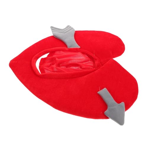 Cabilock Lustige Rote Herz Kostüm Kopfbedeckung mit Cupid Plüschmütze Vielseitiger Partyhut für Verkleidung Fotorequisite Warmes Bequemes Performance Accessoire für Karneval und Festivals Cabilock Lustige Rote Herz Kostüm Kopfbedeckung mit Cupid Plüschmütze Vielseitiger Partyhut für Verkleidung Fotorequisite Warmes Bequemes Performance Accessoire für Karneval und Festivals von Cabilock