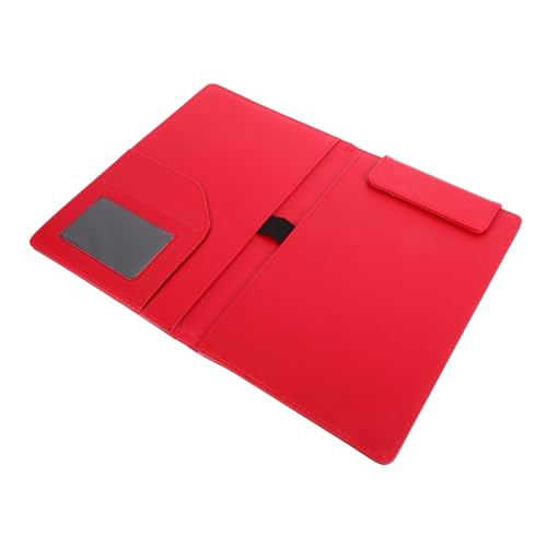 Cabilock Magnetisches Klemmbrett mit Clip Tragbare Din Zwischenablage und Dokumentenmappe Rot Multifunktionale Mappe zum Organisieren von Rechnungen Menüs Papieren und Notizen Perfekter von Cabilock