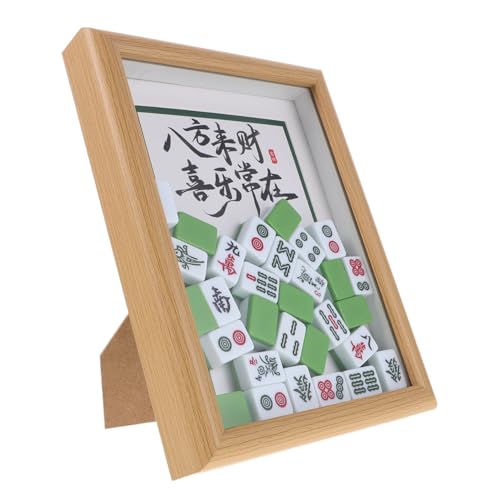 Cabilock Mahjong Ausstellungsrahmen Chinesischer Traditioneller Bilderrahmen Aus Holz DIY Foto Ausstellungshalter Für Reichtum Tischdekoration von Cabilock