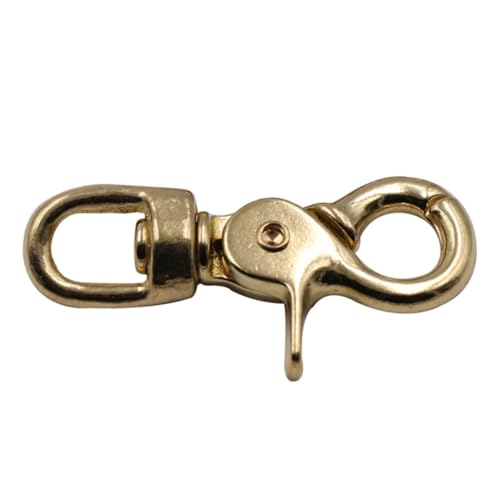 Cabilock Messing Karabinerhaken Ovaler Drehverschluss für Riemen Taschen Lederbänder Basteln Verschlüsse Langlebiger Rostfreier Schnapphaken für Gürtel und Handtaschen Zubehör Cabilock Messing Karabinerhaken Ovaler Drehverschluss für Riemen Taschen Lederbänder Basteln Verschlüsse Langlebiger Rostfreier Schnapphaken für Gürtel und Handtaschen Zubehör von Cabilock