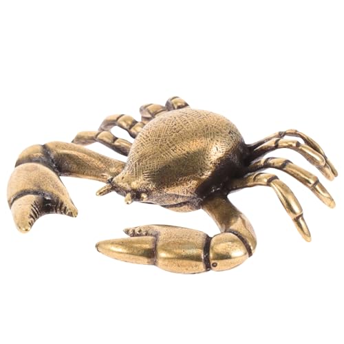 Cabilock Messingdekor Krabbenfigur Vintage Wohndekor Schlafzimmerdekor Heimdekoration Tischdekor Regaldekor Messingstatuen in Krabbenform Cabilock Messingdekor Krabbenfigur Vintage Wohndekor Schlafzimmerdekor Heimdekoration Tischdekor Regaldekor Messingstatuen in Krabbenform von Cabilock