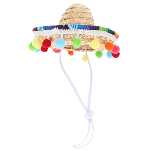 Cabilock Mexikanischer Kleiner Strohhut mit Kinnriemen Buntes Sombrero Partyhut für Karneval und Mexikanische Mottoparty Leichter Spanish Theme Hut für Damen und Herren Cabilock Mexikanischer Kleiner Strohhut mit Kinnriemen Buntes Sombrero Partyhut für Karneval und Mexikanische Mottoparty Leichter Spanish Theme Hut für Damen und Herren von Cabilock