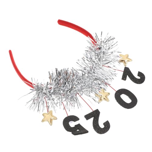 Cabilock Neues Jahr Haarband mit Sternen Girlande Bequeme und Auffällige Kopfbedeckung für Silvesterpartys Feiertagsveranstaltungen und Bühnenaufführungen für Altersgruppen von Cabilock