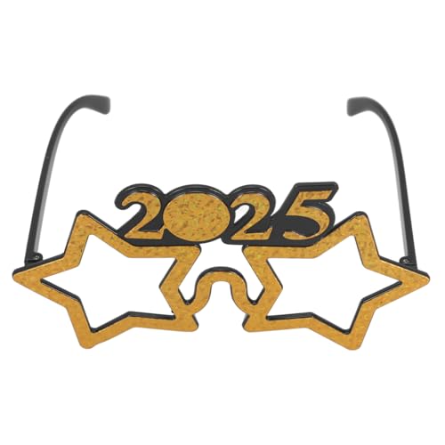Cabilock Neujahrsbrille Lustige Augen Dekoration für Partys Leuchtende Sonnenbrille mit Accessoire für Silvesterfeiern und Fotos aus Robustem Pc Material Leicht und Auffällig von Cabilock