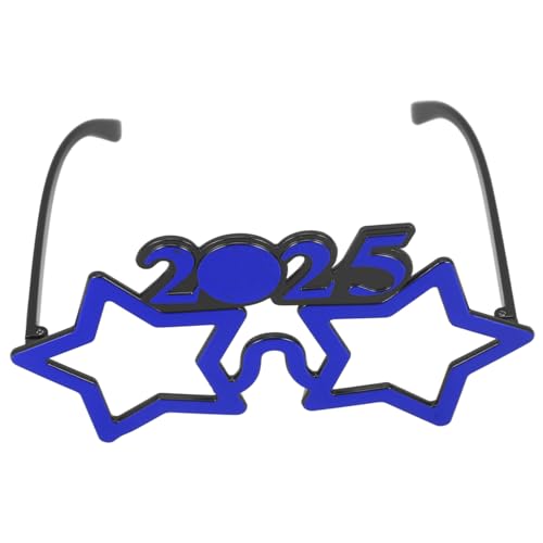 Cabilock Neujahrsbrille Lustige Foto Requisiten für Partys Partybrillen für Silvester Einzigartiges Design für Unvergessliche Erinnerungen Robustes Pc Material für Feiern und Besondere von Cabilock