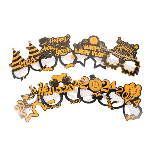 Cabilock Neujahrsbrille aus Papier Leicht und Langlebig Partybrille Foto Requisite für Silvester Feier und Neujahrsparty Dekoration Cabilock Neujahrsbrille aus Papier Leicht und Langlebig Partybrille Foto Requisite für Silvester Feier und Neujahrsparty Dekoration von Cabilock