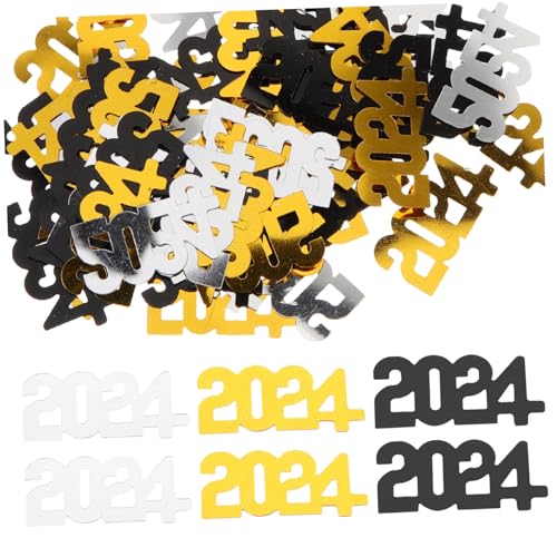 Cabilock Pack Dekorative Konfetti für Silvesterfeiern Bunte Tischstreu für Festlichkeiten Schwarz Gold Silber für Tischdekoration und Raumgestaltung Cabilock Pack Dekorative Konfetti für Silvesterfeiern Bunte Tischstreu für Festlichkeiten Schwarz Gold Silber für Tischdekoration und Raumgestaltung von Cabilock