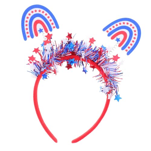 Cabilock Patriotisches Haarband mit Buntem Stern für Unabhängigkeitstag Bequeme Haarschmuck für Partys Feiern und Cosplay Stilvolles Accessoire für Frauen für Festliche Anlässe Cabilock Patriotisches Haarband mit Buntem Stern für Unabhängigkeitstag Bequeme Haarschmuck für Partys Feiern und Cosplay Stilvolles Accessoire für Frauen für Festliche Anlässe von Cabilock