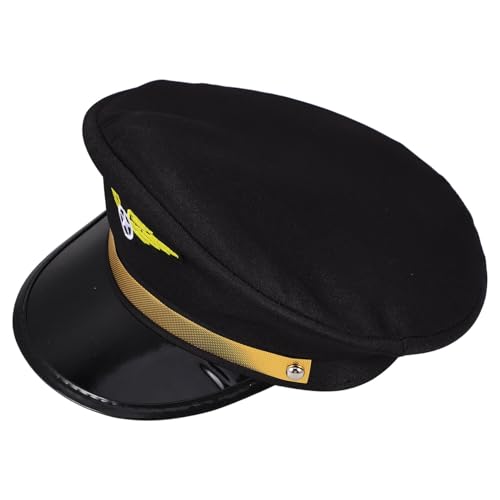Cabilock Pilotenmütze Pilotenkappe Pilotenkostüm Männer Airline-Piloten-Kostümhut Cosplay Pilotenhut Partyhut Pilotenhut für Kostümpartys Pilotenhüte für Damen Flugzeugkostüm Plastik Black Cabilock Pilotenmütze Pilotenkappe Pilotenkostüm Männer Airline-Piloten-Kostümhut Cosplay Pilotenhut Partyhut Pilotenhut für Kostümpartys Pilotenhüte für Damen Flugzeugkostüm Plastik Black von Cabilock