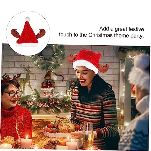 Cabilock Plüsch Weihnachtsmütze mit Stilvollen Rentierhörnern Weiche Xmas Mütze für Erwachsene Festlicher Partyhut für Weihnachtsfeier Dekoratives und Bequemes Accessoire Cabilock Plüsch Weihnachtsmütze mit Stilvollen Rentierhörnern Weiche Xmas Mütze für Erwachsene Festlicher Partyhut für Weihnachtsfeier Dekoratives und Bequemes Accessoire von Cabilock