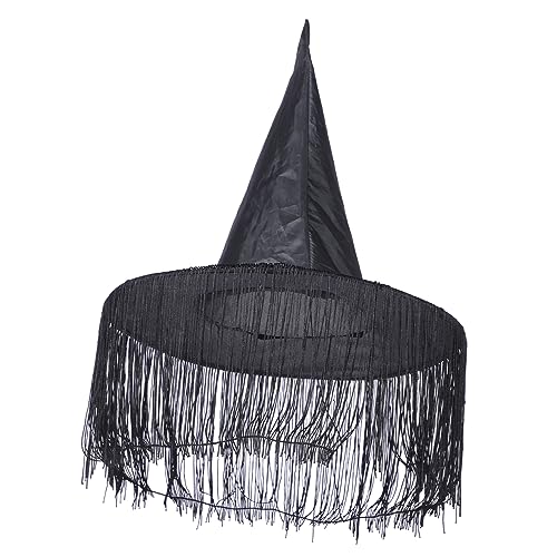 Cabilock Quasten-hexenhut Halloween-kostüme Für Erwachsene Headshell-kabel Hexendoktor Kostüm Halloween-requisiten Dekor Europäisch Und Amerikanisch Stoff Partyhut Damen von Cabilock