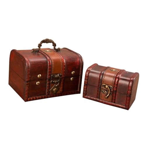 Cabilock Retro-make-up-koffer Organizer 2 Schmuckschatullen Aus Holz Abschließbar für Schulzimmer Schlafzimmer Schublade Outdoor Reisen Cabilock Retro-make-up-koffer Organizer 2 Schmuckschatullen Aus Holz Abschließbar für Schulzimmer Schlafzimmer Schublade Outdoor Reisen von Cabilock
