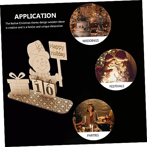 Cabilock Rustikaler Holz Adventskalender Tischdeko Weihnachts Countdown Kalender Xmas Dekoration Handgefertigt Vielseitig Verstellbar für Schreibtisch Regal Mantel Cabilock Rustikaler Holz Adventskalender Tischdeko Weihnachts Countdown Kalender Xmas Dekoration Handgefertigt Vielseitig Verstellbar für Schreibtisch Regal Mantel von Cabilock
