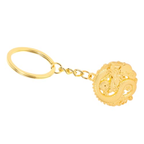 Cabilock Schlüsselanhänger Für Mini Groß Drachen Zubehör Schlüsselkette Dekoration Hängend Cool Dekorativ Perlen Schlüsselbund Ring Geldbeutel-dekore Geldbeutel-anhänger Golden Metall von Cabilock
