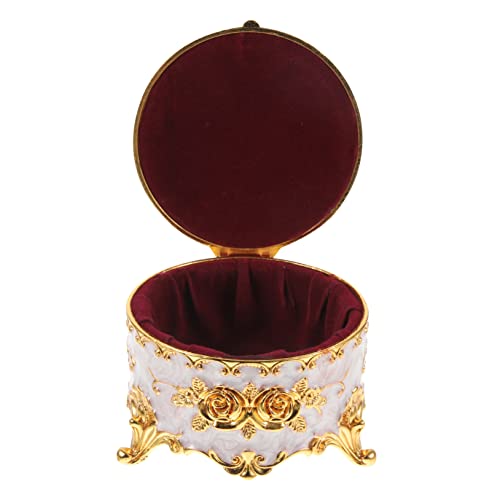 Cabilock Schmuckschatulle Aus Metall Dekorativer Relief-schmuck-organizer Zur Aufbewahrung Von Ohrringen Cabilock Schmuckschatulle Aus Metall Dekorativer Relief-schmuck-organizer Zur Aufbewahrung Von Ohrringen von Cabilock