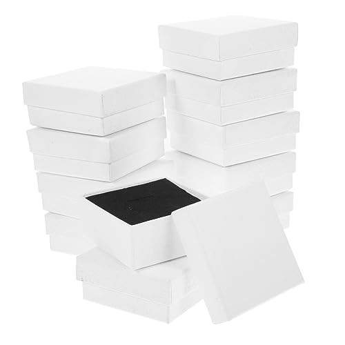 Cabilock Schmuckschatullen-set 12-teilig Schmuckschatullen Organizer Weiches Schwammpolster Aufbewahrungskoffer für Ohrringe Halsketten und Armbänder Weiß 7 X 7 X 3 Cm Cabilock Schmuckschatullen-set 12-teilig Schmuckschatullen Organizer Weiches Schwammpolster Aufbewahrungskoffer für Ohrringe Halsketten und Armbänder Weiß 7 X 7 X 3 Cm von Cabilock