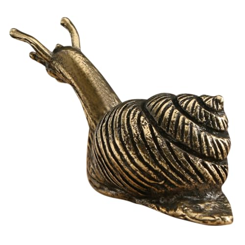 Cabilock Retro-schneckendekor Aus Messing Vintage-schneckenornament Aus Metall Für Den Schreibtisch Einzigartiges Landschaftsdekor Verschleißfestes Material Zartes Schlichtes Design von Cabilock