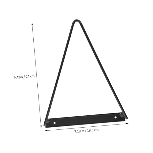 Cabilock Schwarzer Metall wandhalter für Vinyl schallplatten Dreieckiges Wandregal mit Stabilem Kippsicherem Design Langlebig und Vielseitig für Zuhause Büro und Wartebereich Platzsparend von Cabilock