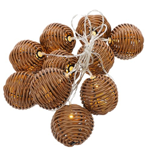 Cabilock Simulation Rattan Lichterkette Kreative Lichtdekor Partylichtdekoration Warmes Imitat Rattan Licht Praktische String Licht Hervorragende Partylampenzubehör Für Festive von Cabilock