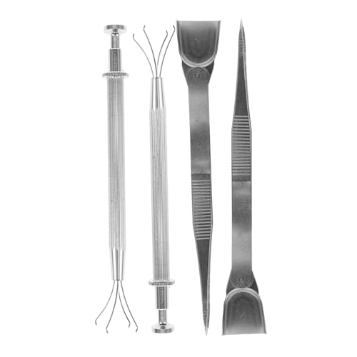 Cabilock Toolset für Kuchendekoration Kuchen verzieren Werkzeug schmücken Basteln Glasur Backen Pinzette für Kuchen Krallen streuen Pinzette Kuchendekorationskit Aluminiumlegierung Silber von Cabilock