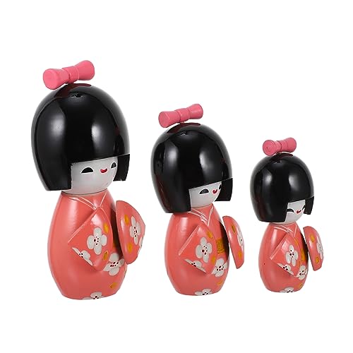 Cabilock Traditionelle Japanische Kimono-Figur 1 Set Schreibtisch- Holz Sichere Farbe Ideal Für Party-Dekorationen Zu Hause von Cabilock
