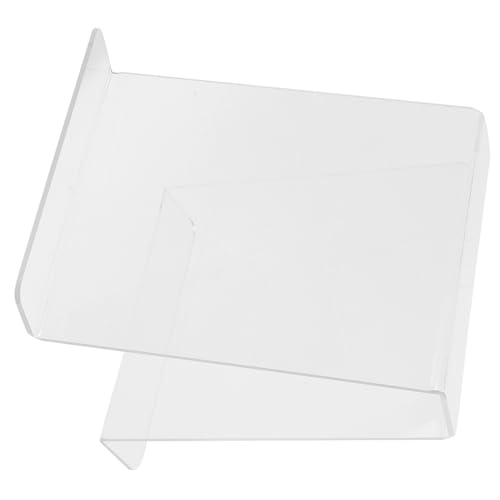 Cabilock Transparenter Vinyl Schallplattenständer für Album Display Große Doppelseitige Buchstütze zur Aufbewahrung von Schallplatten und Büchern Installieren für Musikliebhaber und Sammler von Cabilock