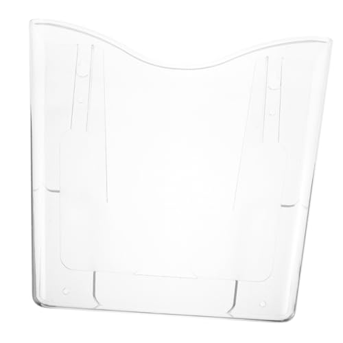 Cabilock Transparenter Wandmontierter Dokumentenhalter aus Acryl Wandordnerhalter und Organizer für Zuhause und Büro Eleganter Wandprospekthalter für Magazine und Broschüren Platzsparendes von Cabilock