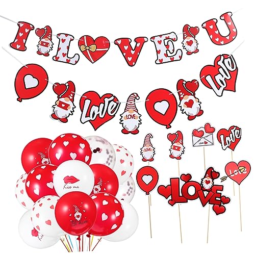 Cabilock Valentinstag Deko mit Latexballons Romantische Ornamente für Hochzeit Party Dekoration Vielseitig Kombinierbar Sicher und Elegant von Cabilock