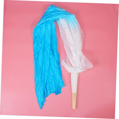 Cabilock Verlängerter Bauchtanzfächer aus Seide mit Bambusstreben Farbverlauf Weiß zu Blau Leichter und Flexibler Schleierfächer für Frauen Eleganter Tanzfächer für Auftritte und Cabilock Verlängerter Bauchtanzfächer aus Seide mit Bambusstreben Farbverlauf Weiß zu Blau Leichter und Flexibler Schleierfächer für Frauen Eleganter Tanzfächer für Auftritte und von Cabilock