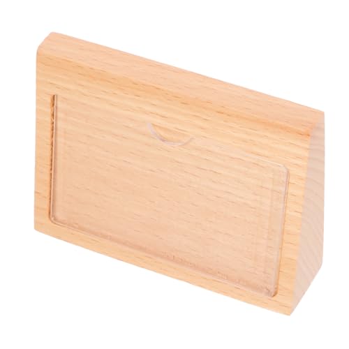 Cabilock Warenpreisschild Halter Aus Holz Stabiler Schilderständer Für Tischaufsteller Für Supermärkte Messen Geschäfte Einfacher Austausch Von Preisschildern von Cabilock