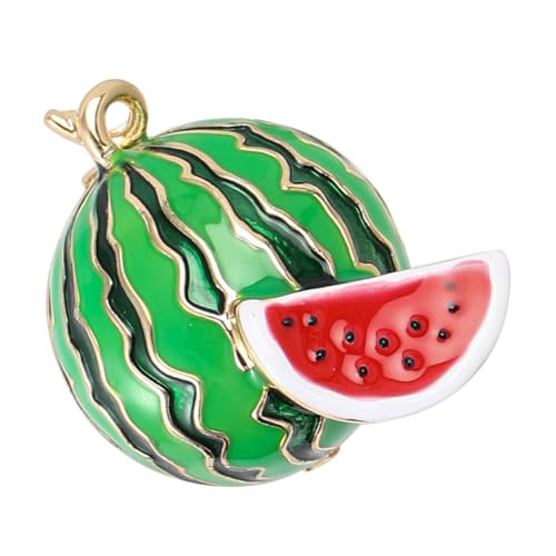 Cabilock Wassermelonen-brosche Süße Nadel Sommer-emaille-anstecknadeln Hawaiianische Broschen Süße Pins Für Taschen Obst-email-schmuck Fruchtbroschen Frauen Broschennadeln Green Legierung von Cabilock