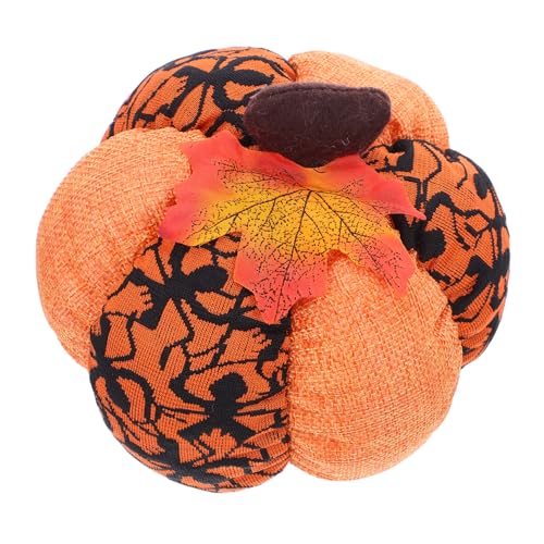 Cabilock Weiche PP Baumwollgefüllte Stoff Pumpkins mit Lachendem Gesicht Dekorative Kunst Pumpkins für Halloween Party Tischdekoration Leicht und Sicher für Haustiere Langlebig von Cabilock