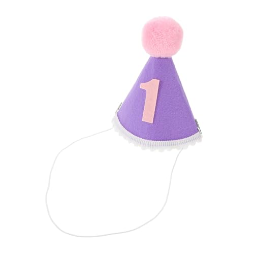 Cabilock Weicher Filz Geburtstagskegel für Junge Mädchen Jahr Geburtstagskrone mit Bommel Photo Prop für Shower Vielseitiger Partyhut für Kleinkinder Hautfreundlich und Stylisch Cabilock Weicher Filz Geburtstagskegel für Junge Mädchen Jahr Geburtstagskrone mit Bommel Photo Prop für Shower Vielseitiger Partyhut für Kleinkinder Hautfreundlich und Stylisch von Cabilock