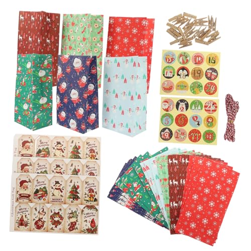 Cabilock Weihnachtliche Geschenkpapier Papiertüten Kleine Candy und Keks Verpackungsbeutel für Weihnachtsfeier Stabile Geschenkverpackung mit Festlichem Design für Süßigkeiten und Desserts Cabilock Weihnachtliche Geschenkpapier Papiertüten Kleine Candy und Keks Verpackungsbeutel für Weihnachtsfeier Stabile Geschenkverpackung mit Festlichem Design für Süßigkeiten und Desserts von Cabilock
