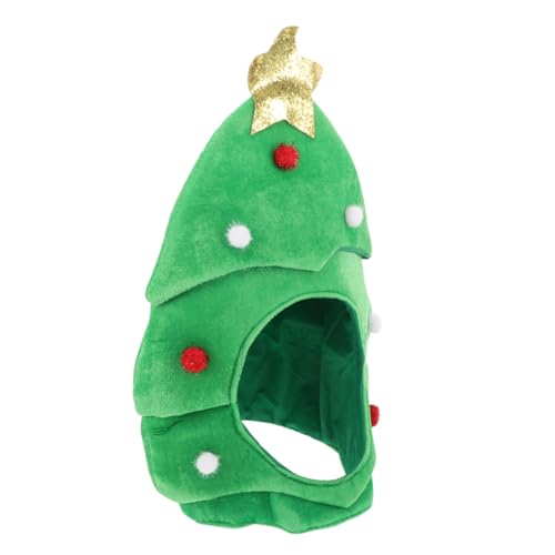 Cabilock Weihnachtsbaum Hut aus Weichem Lustige Weihnachtsmütze für Erwachsene Leichter Bequemer Partyhut für Festliche Feiertagsfeiern und Weihnachtskostüm von Cabilock