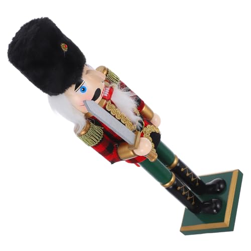 Cabilock Weihnachtsdeko Holzfigur Klassischer Soldat Tischdeko für Festliche Anlässe Niedliches Ornament für Wohnzimmer und Festtagsdekoration Weihnachtsfigur Cabilock Weihnachtsdeko Holzfigur Klassischer Soldat Tischdeko für Festliche Anlässe Niedliches Ornament für Wohnzimmer und Festtagsdekoration Weihnachtsfigur von Cabilock
